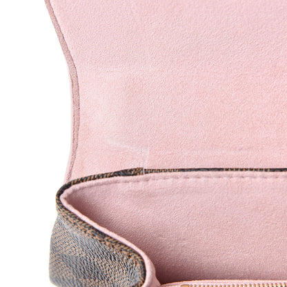 Louis Vuitton Damier Ebene Caissa Clutch Rose Ballerine 12 of 12