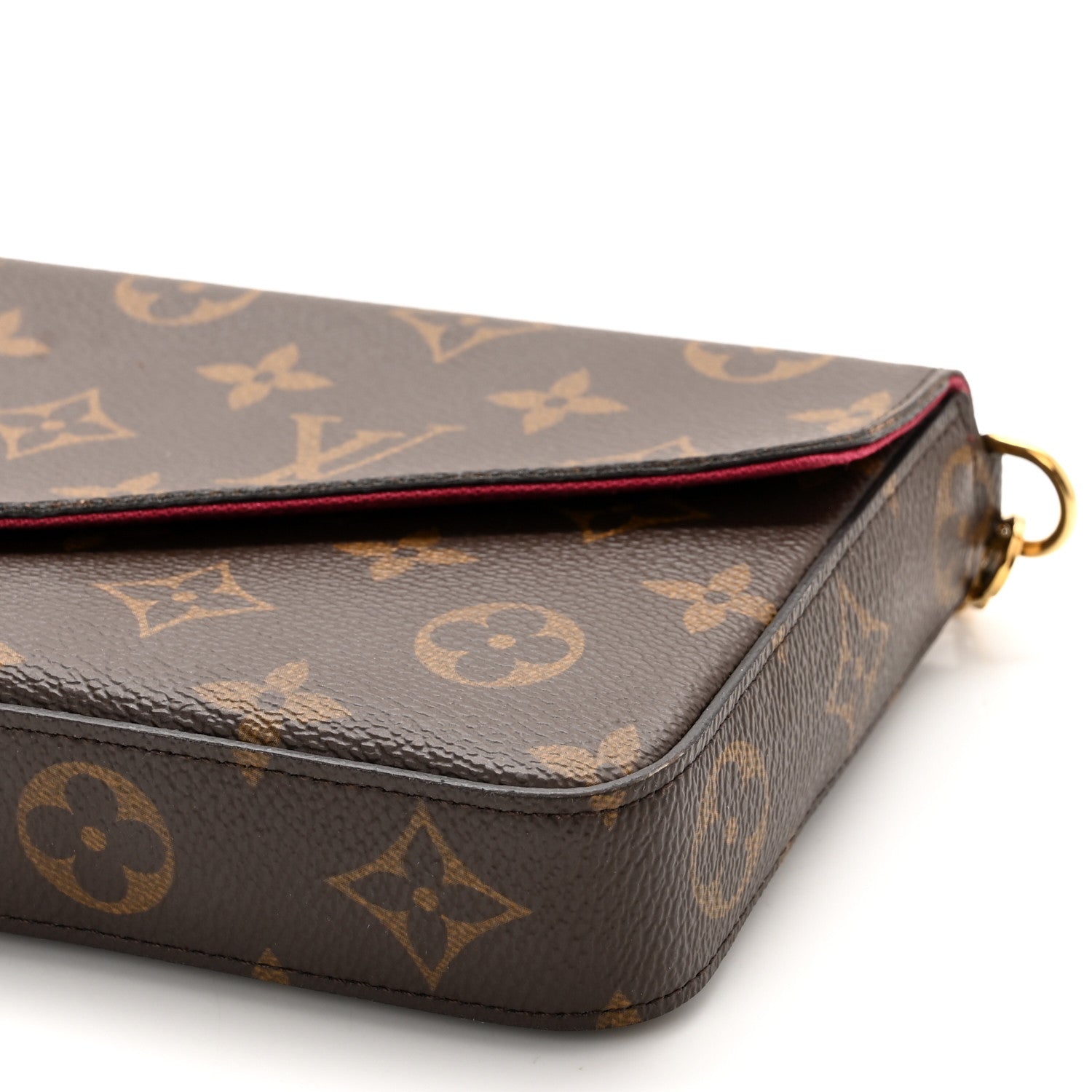 Louis Vuitton Monogram Pochette Felicie Chain Wallet Fuchsia 11 of 11