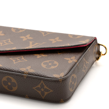 Louis Vuitton Monogram Pochette Felicie Chain Wallet Fuchsia 11 of 11