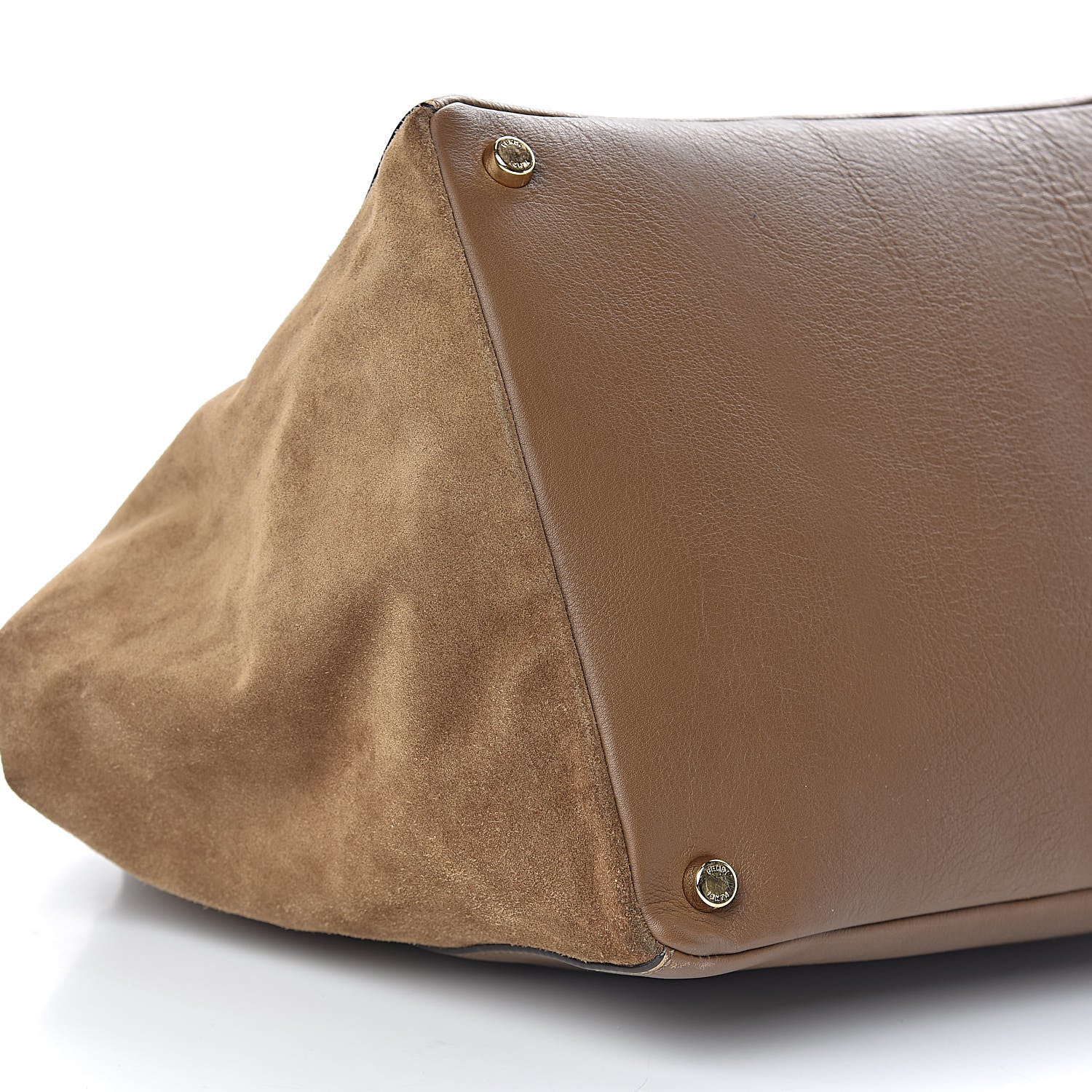 Fendi Calfskin Suede Boston Satchel Foresta 6 of 19