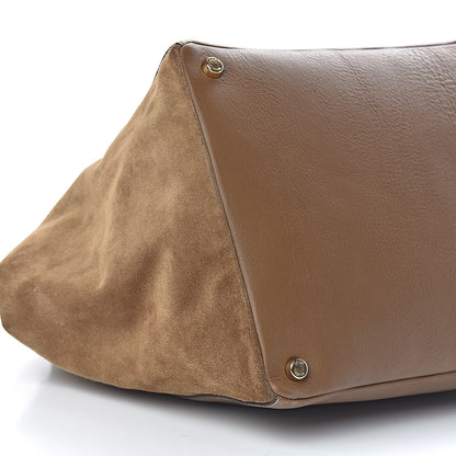 Fendi Calfskin Suede Boston Satchel Foresta 6 of 19