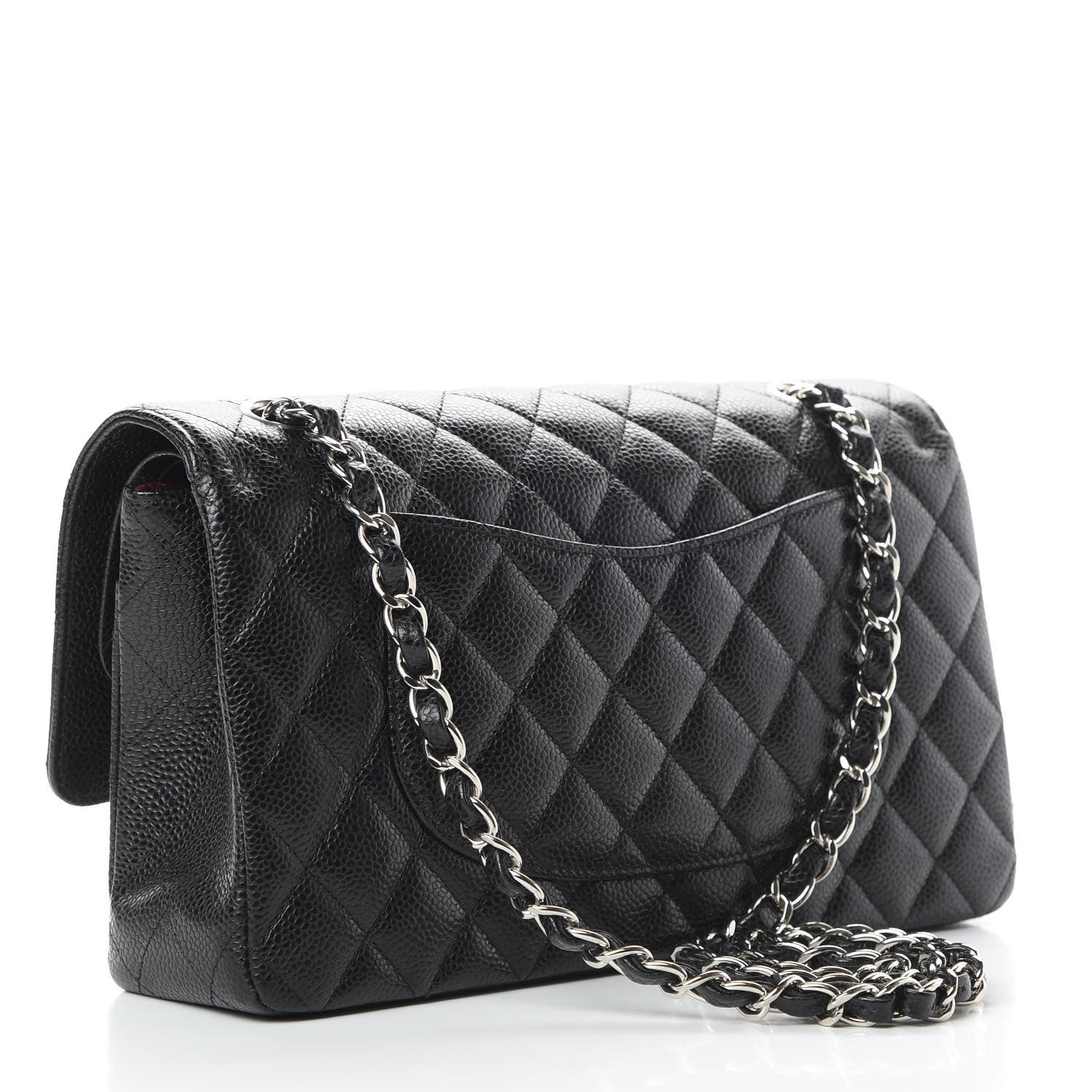 Chanel Caviar Quilted Medium Double Flap Black 3 of 13