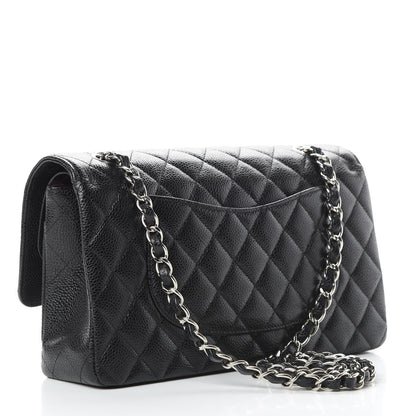 Chanel Caviar Quilted Medium Double Flap Black 3 of 13