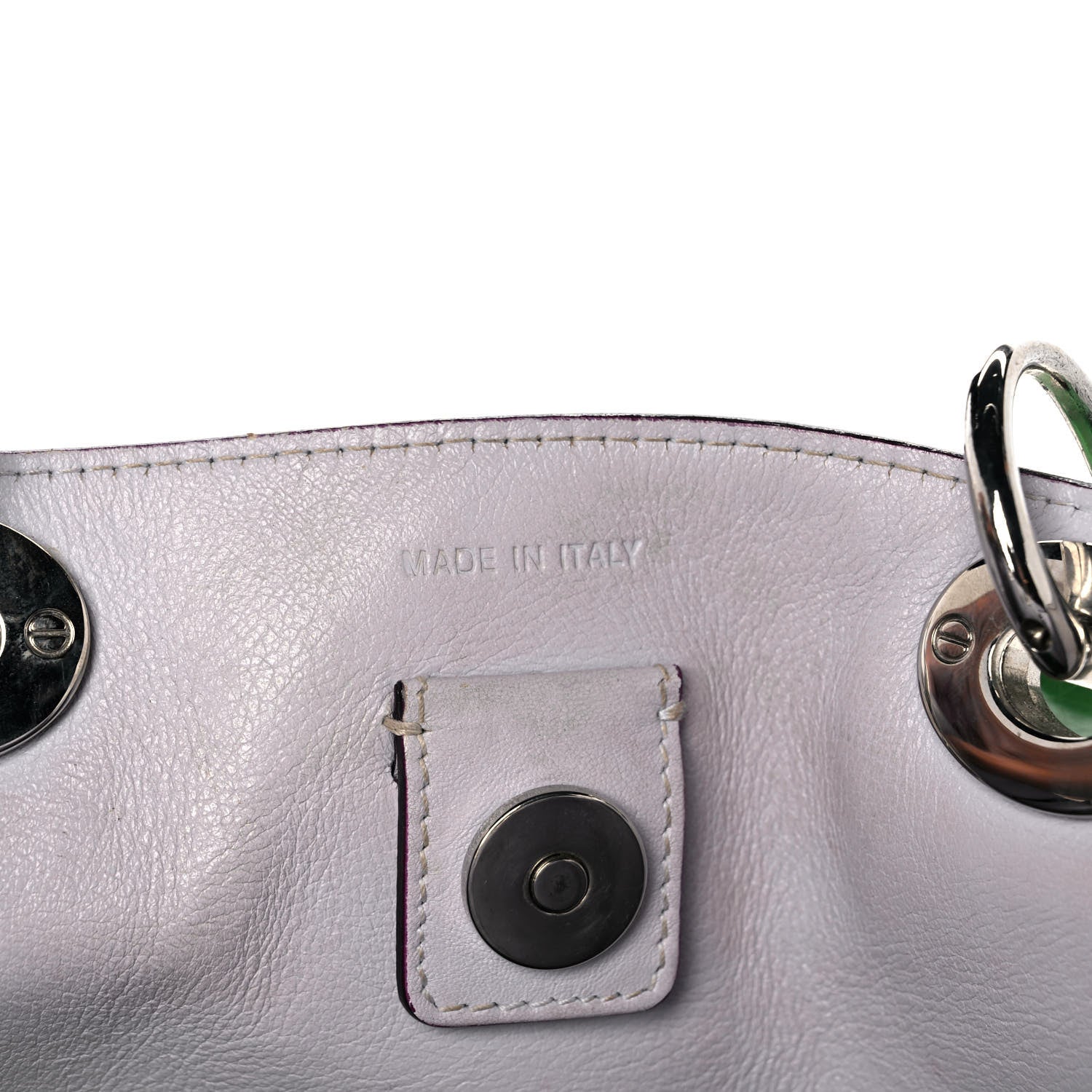 Christian Dior Bullcalf Large Diorissimo Tote Green 8 of 12