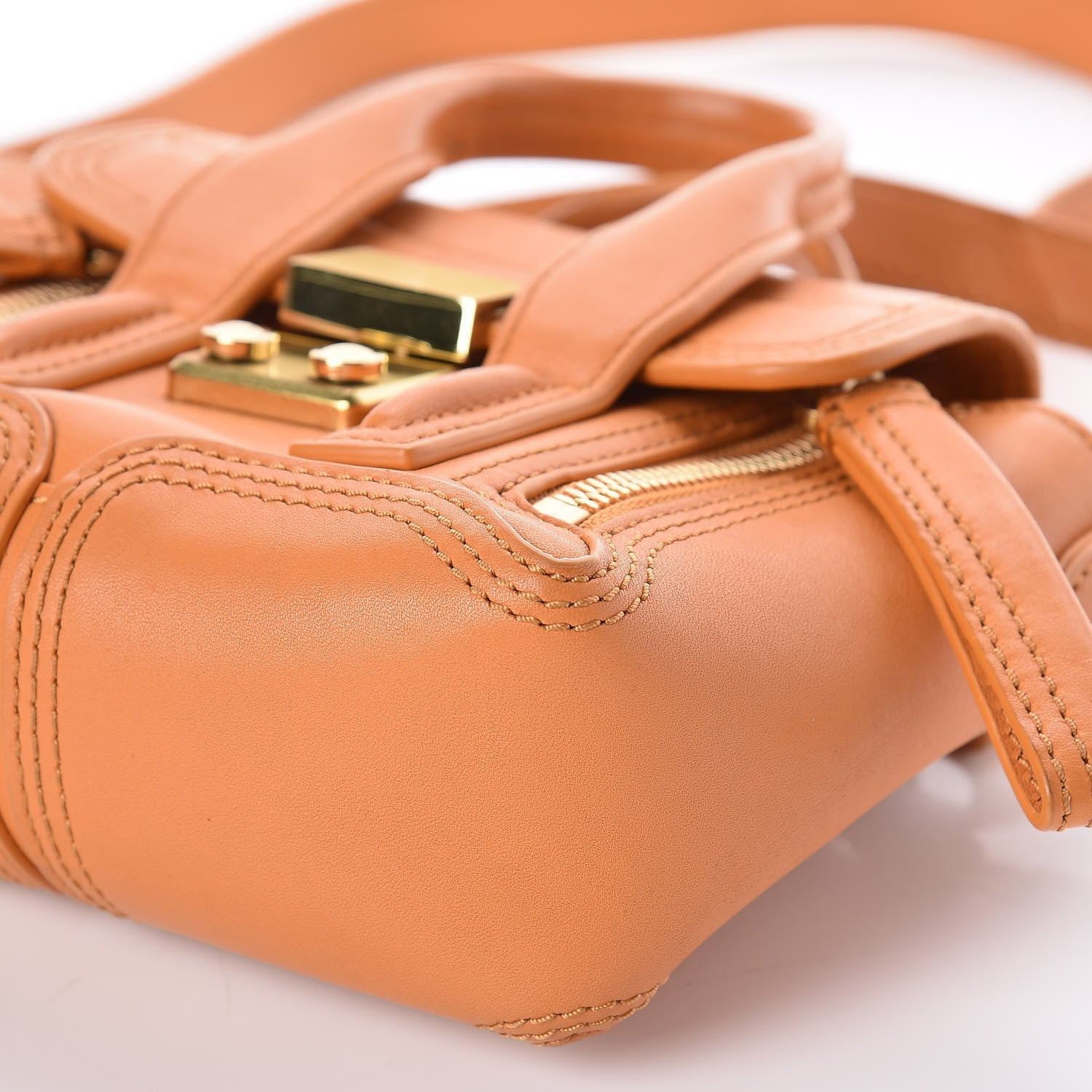3.1 Phillip Lim 3.1 Smooth Calfskin Nano Pashli Satchel Saffron 9 of 9