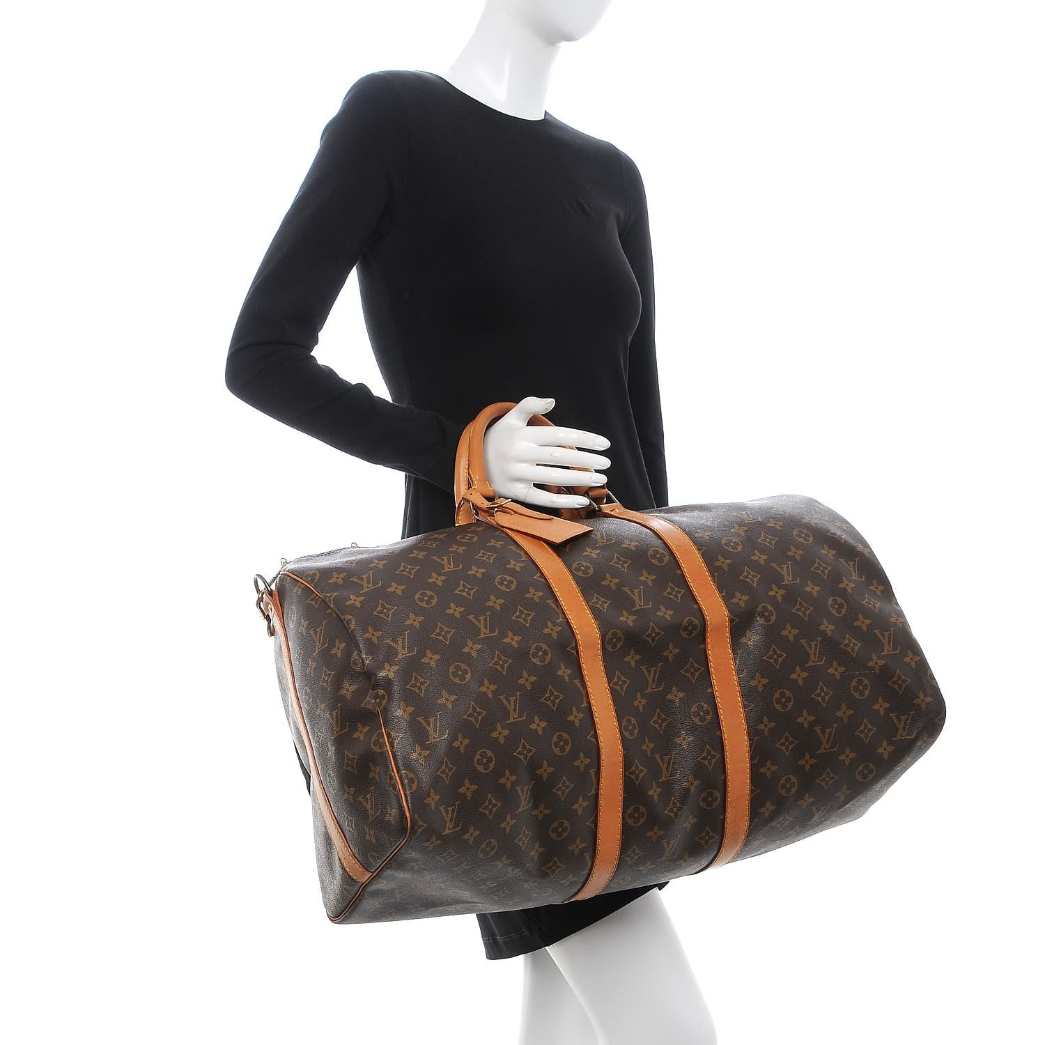 Louis Vuitton Monogram Keepall Bandouliere 55 3 of 17