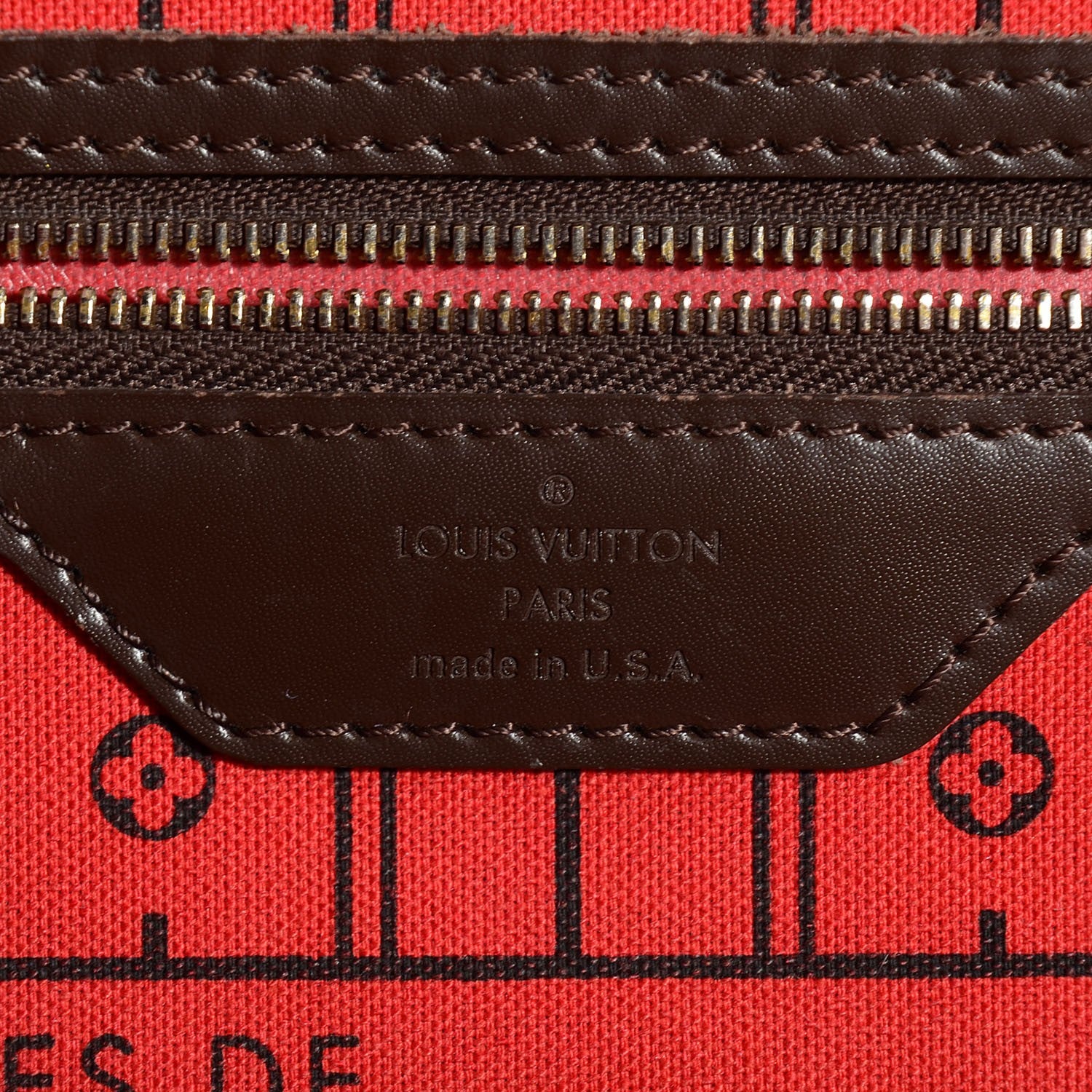 Louis Vuitton Damier Ebene Neverfull MM 6 of 9