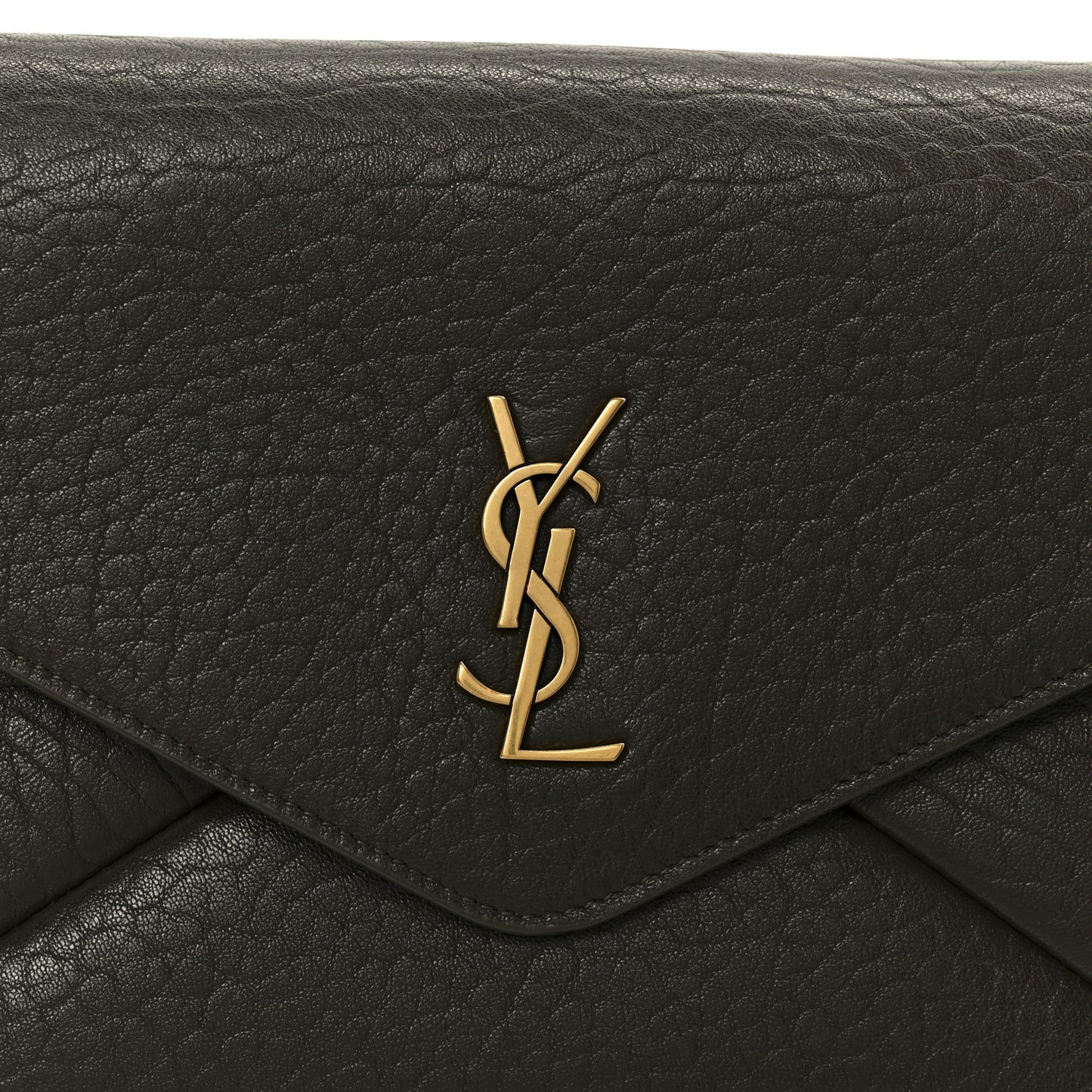Lambskin Large Cassandre Envelope Pouch Light Musk