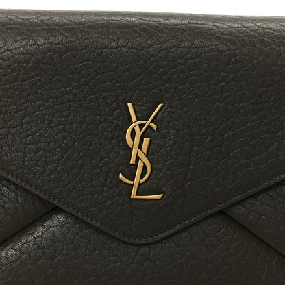 Saint Laurent Lambskin Large Cassandre Envelope Pouch Light Musk 8 of 8
