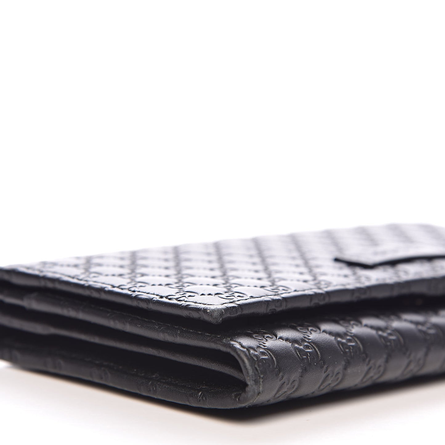 Soft Microguccissima Continental Wallet Black