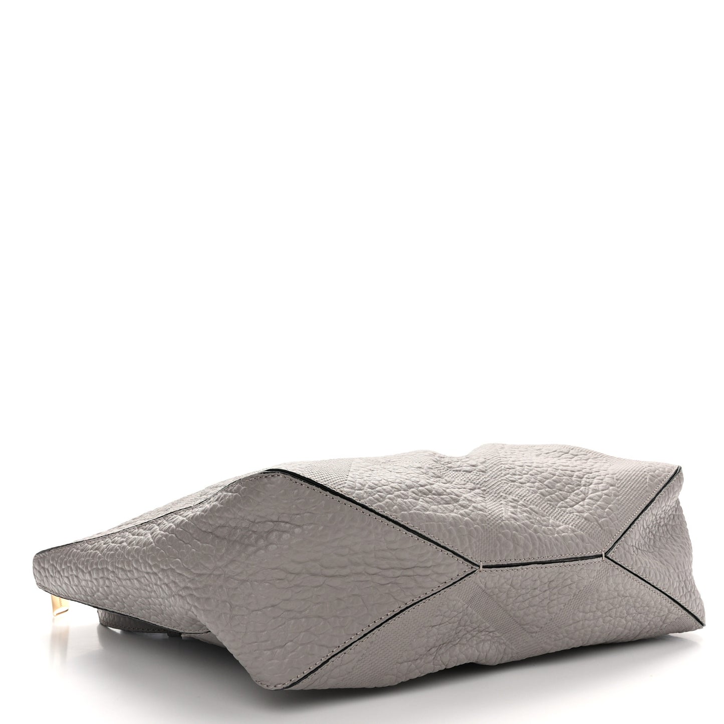 Heritage Grain Check Embossed Medium Dewsbury Tote Pale Grey