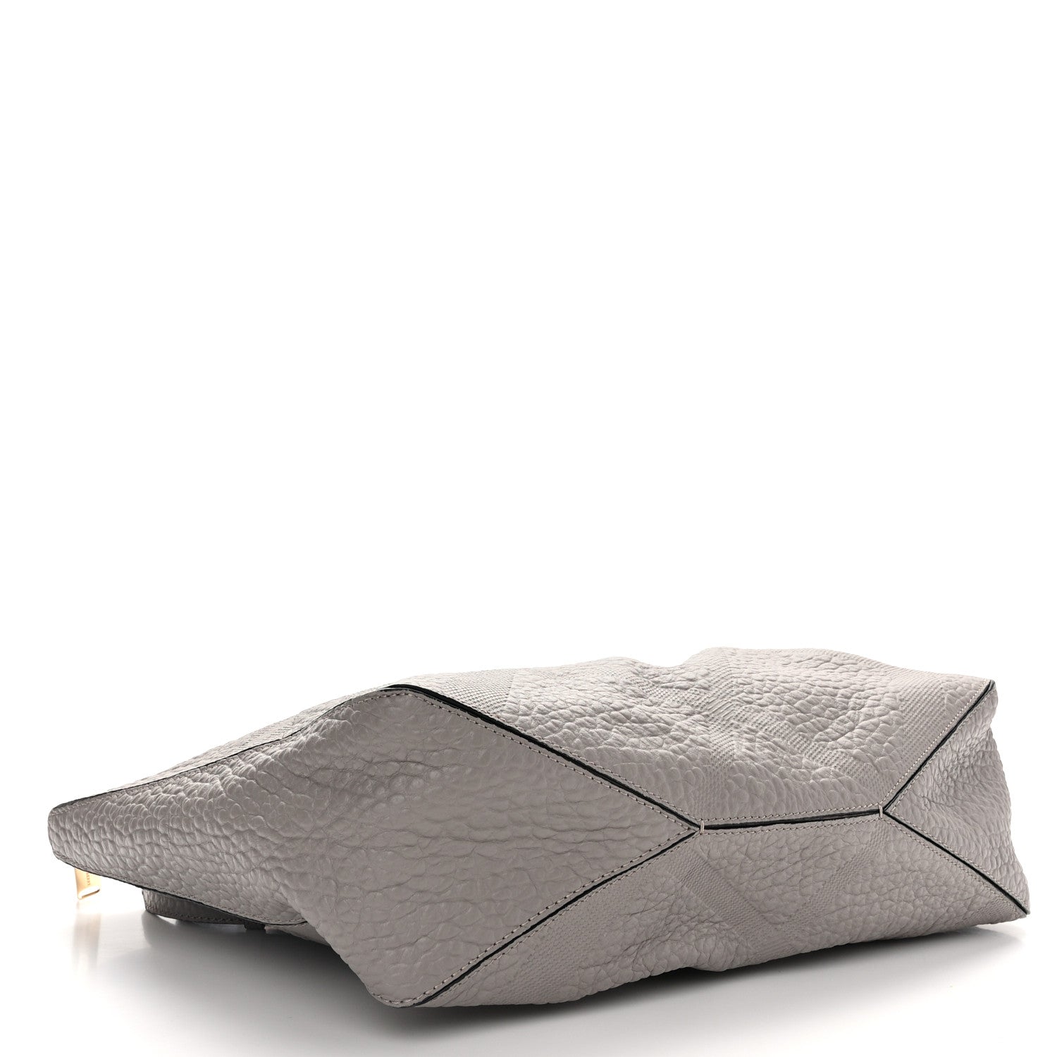 Burberry Heritage Grain Check Embossed Medium Dewsbury Tote Pale Grey 4 of 13