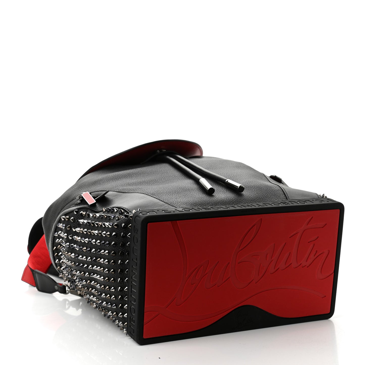 Calfskin Spiked Explorafunk Backpack Black