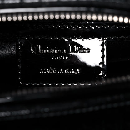 Christian Dior Patent Micro-Cannage Medium Lady Dior Black 7 of 12