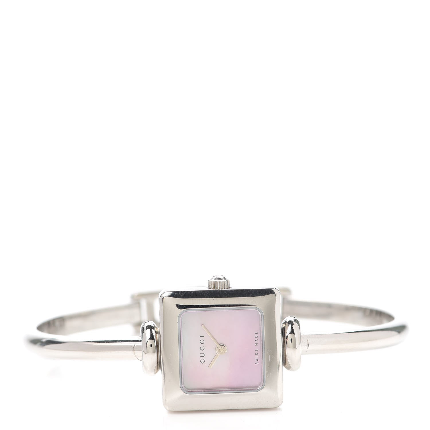 Gucci Stainless Steel Pink Mother of Pearl 19mm 1900L Quartz Watch 2 of 4
