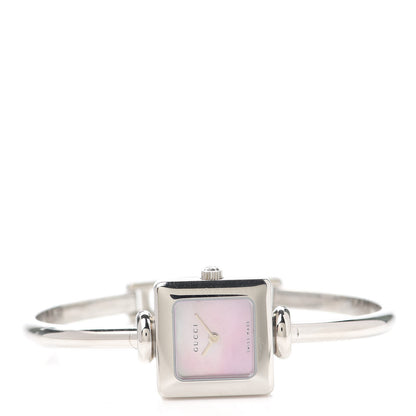 Gucci Stainless Steel Pink Mother of Pearl 19mm 1900L Quartz Watch 2 of 4