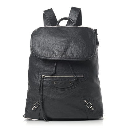 Balenciaga Agneau Classic Silver Hardware S Traveler Backpack Gris Fossile 1 of 6