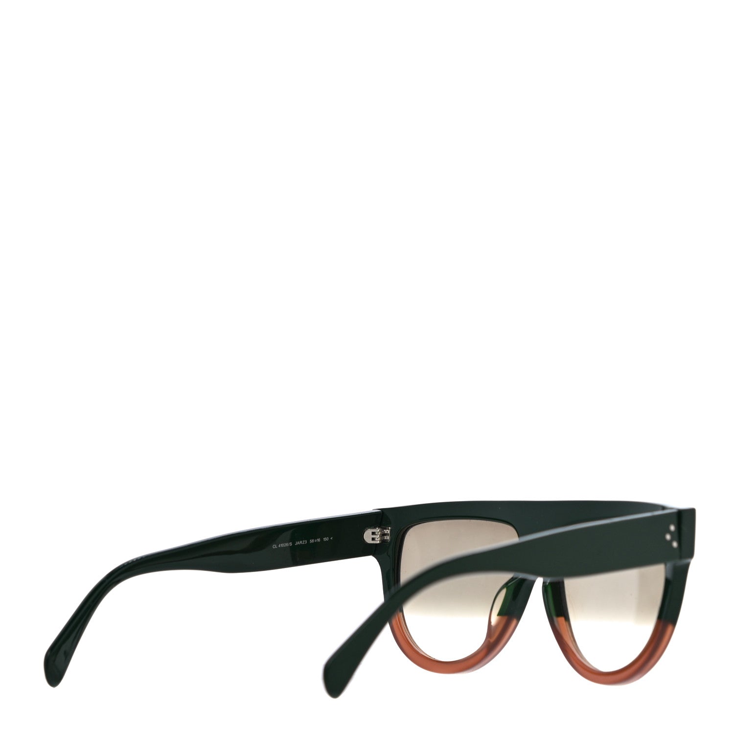 Celine Shadow Sunglasses CL 41026/S Green Brown 3 of 9