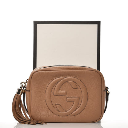 Gucci Pebbled Calfskin Small Soho Disco Bag Rose Beige 8 of 8
