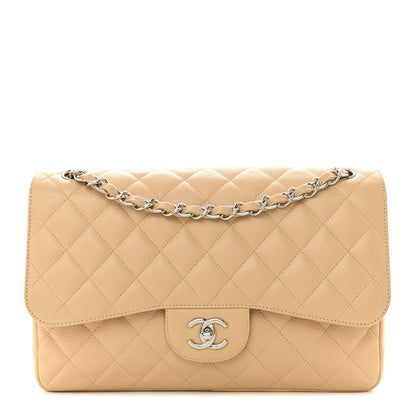 Chanel Caviar Quilted Jumbo Double Flap Beige Clair 1 of 12