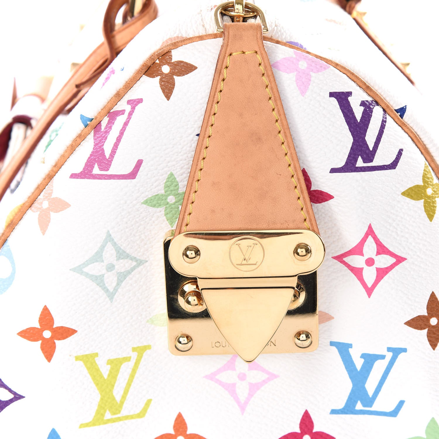 Louis Vuitton Monogram Multicolor Speedy 30 White 13 of 14