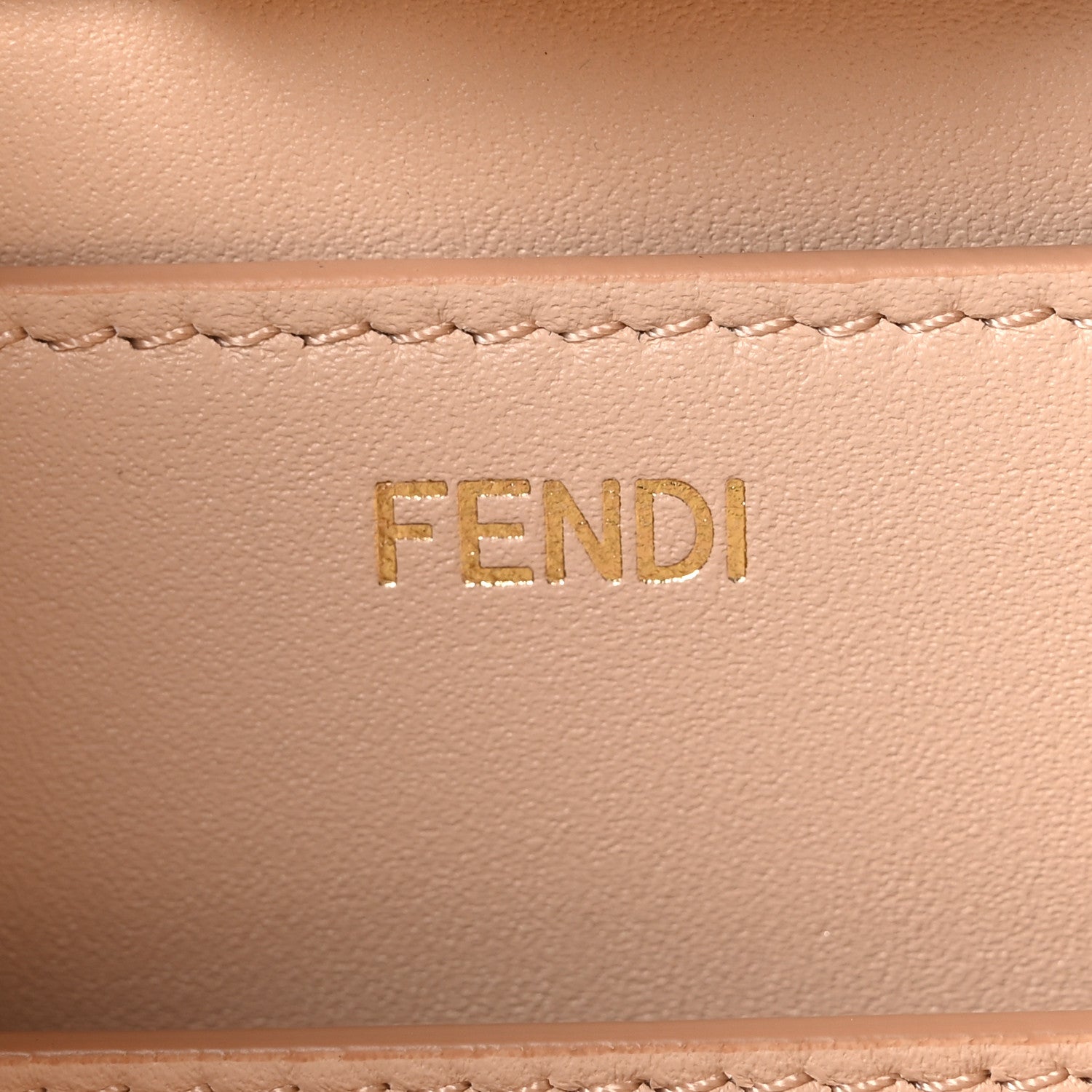 Fendi Vitello Seta Shiny Nappa Plexiglass Medium Peekaboo I SEE U Satchel Poudre 6 of 10