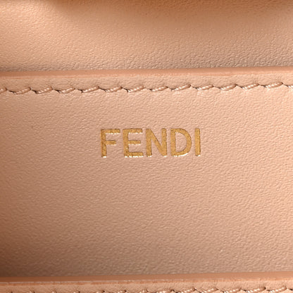 Fendi Vitello Seta Shiny Nappa Plexiglass Medium Peekaboo I SEE U Satchel Poudre 6 of 10