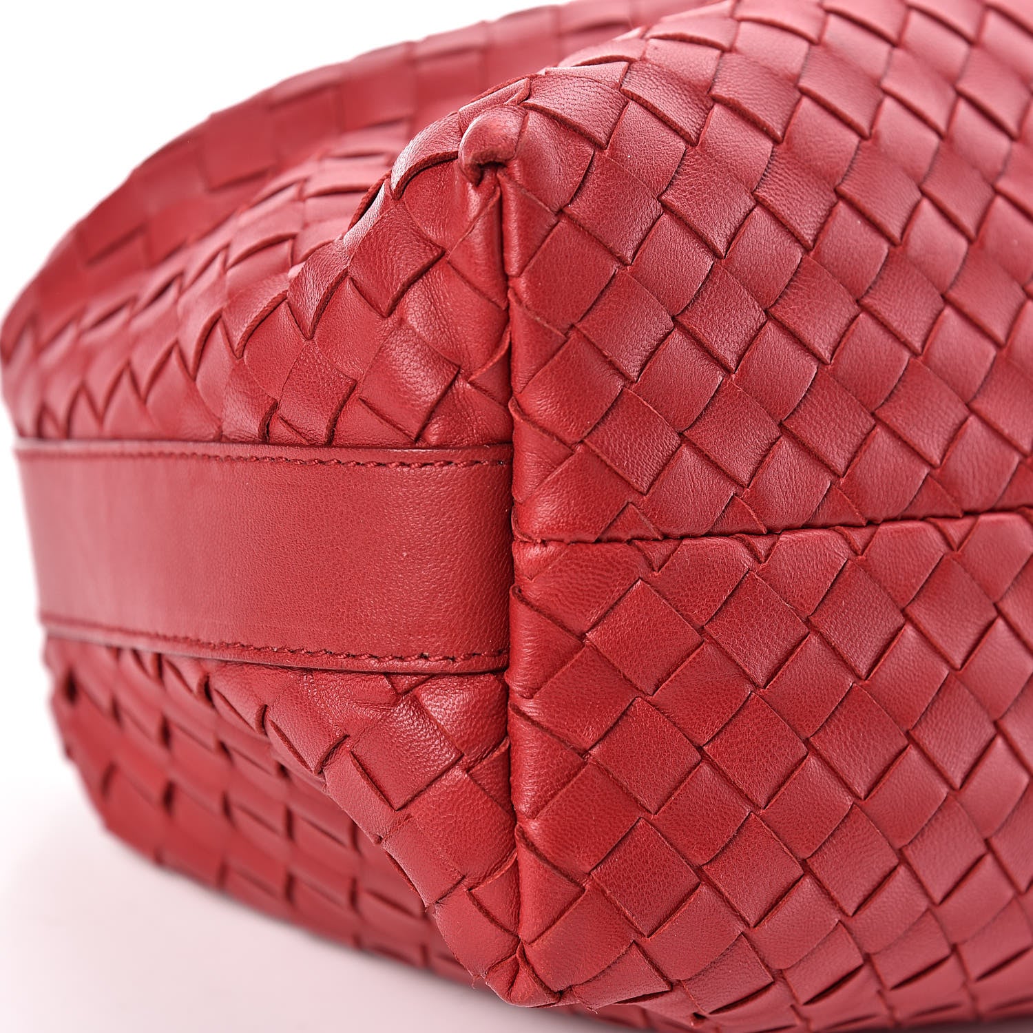 Bottega Veneta Nappa Intrecciato Large Cosmetic Case Carmino 8 of 10
