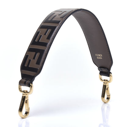 Fendi Calfskin FF 1974 Embossed Mini Strap You Maya Black 2 of 8