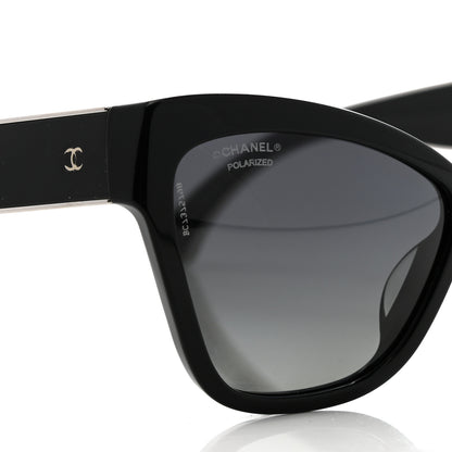 Chanel Acetate Polarized CC Cat Eye Sunglasses 5271-A Black 8 of 8