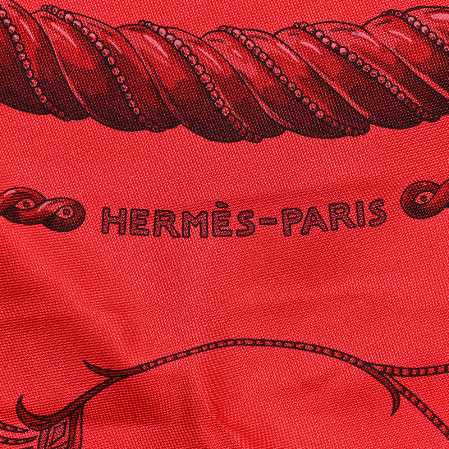 Silk Ors Nomades Scarf 90 Rouge Vif Grenat Violet