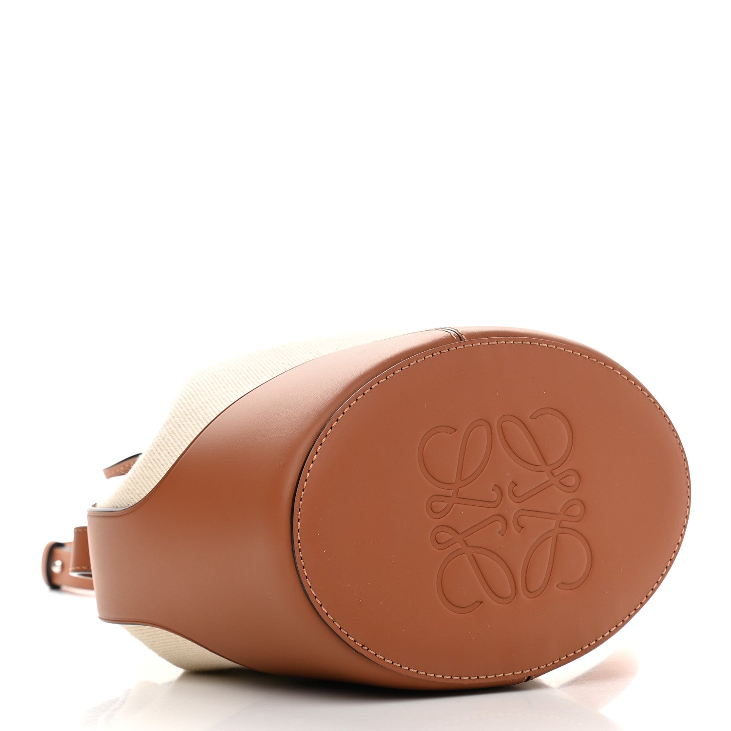 Loewe Canvas Calfskin Balloon Bucket Bag Ecru Tan 4 of 9