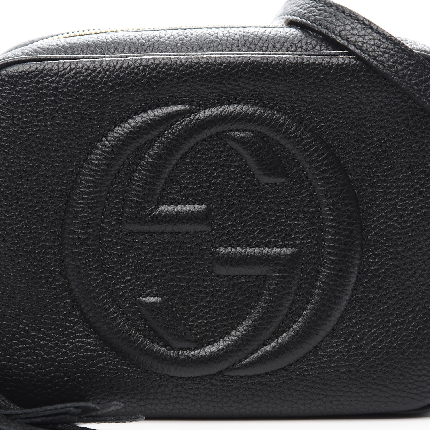 Gucci Pebbled Calfskin Small Soho Disco Bag Black 10 of 11