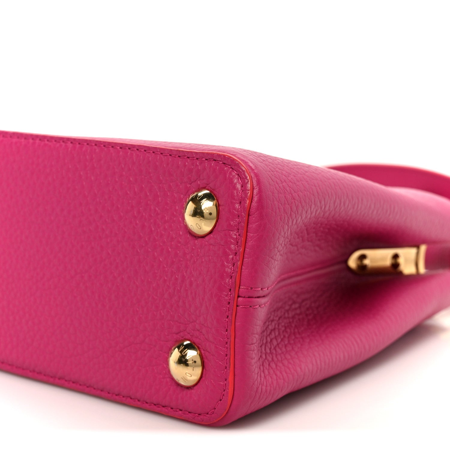 Louis Vuitton Taurillon Capucines BB Hibiscus Flamingo 9 of 10