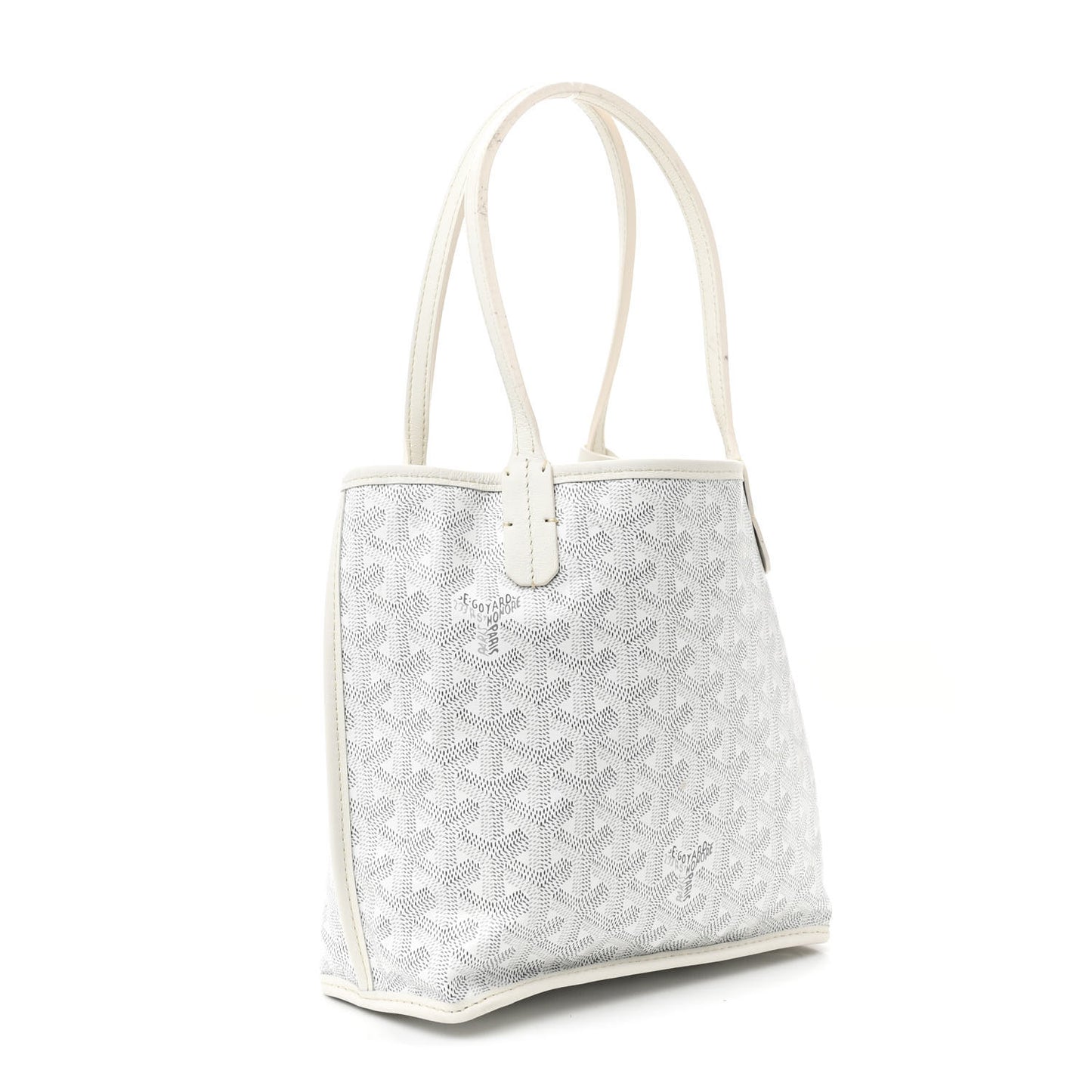 Goyardine Reversible Mini Anjou White