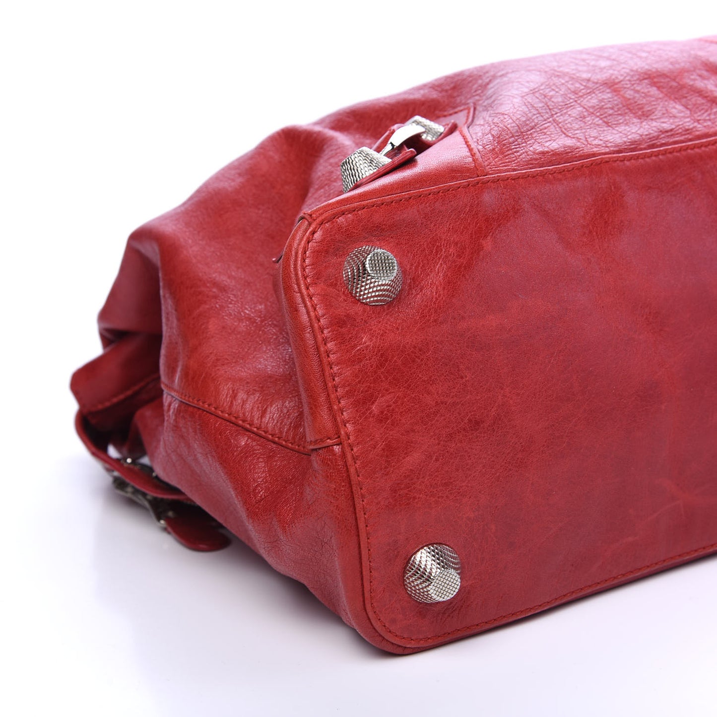 Agneau Giant 21 Silver Hardware RTT Rouge Vif