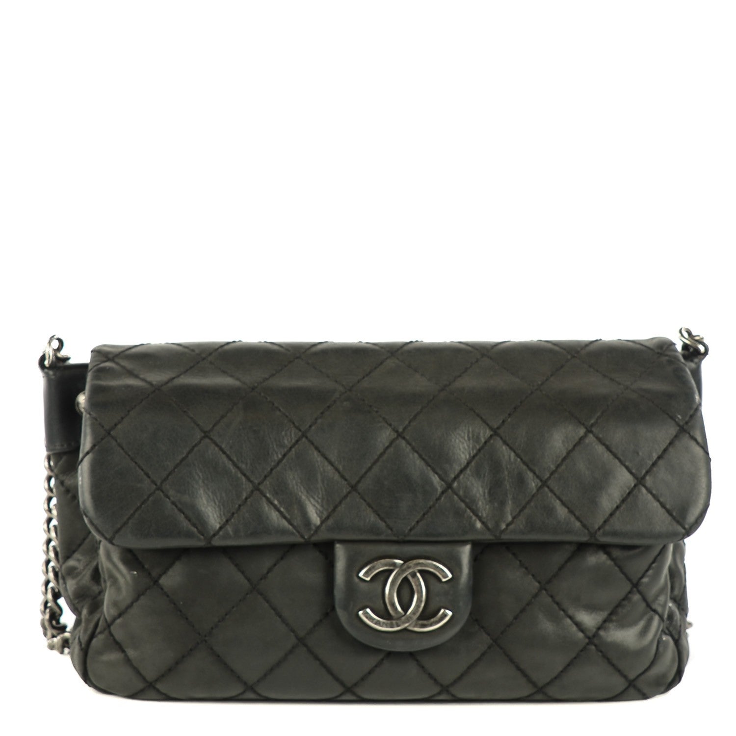 Chanel Iridescent Calfskin Coco Daily Medium Flap Black 1 of 7
