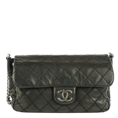Chanel Iridescent Calfskin Coco Daily Medium Flap Black 1 of 7