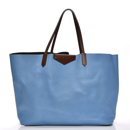 Givenchy Grained Calfskin Large Antigona Tote Blue Brown 3 of 15