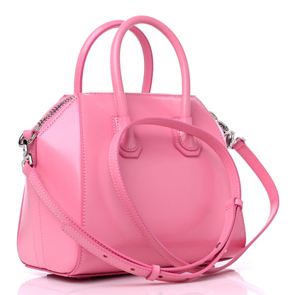 Givenchy Shiny Lord Calfskin Mini Antigona Bright Pink 2 of 8