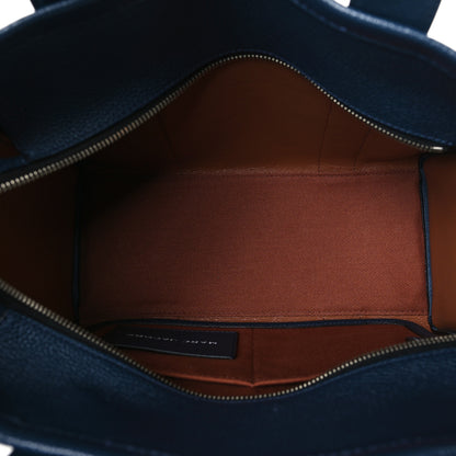 Marc Jacobs Grained Calfskin Medium The Tote Bag Blue Sea 5 of 8