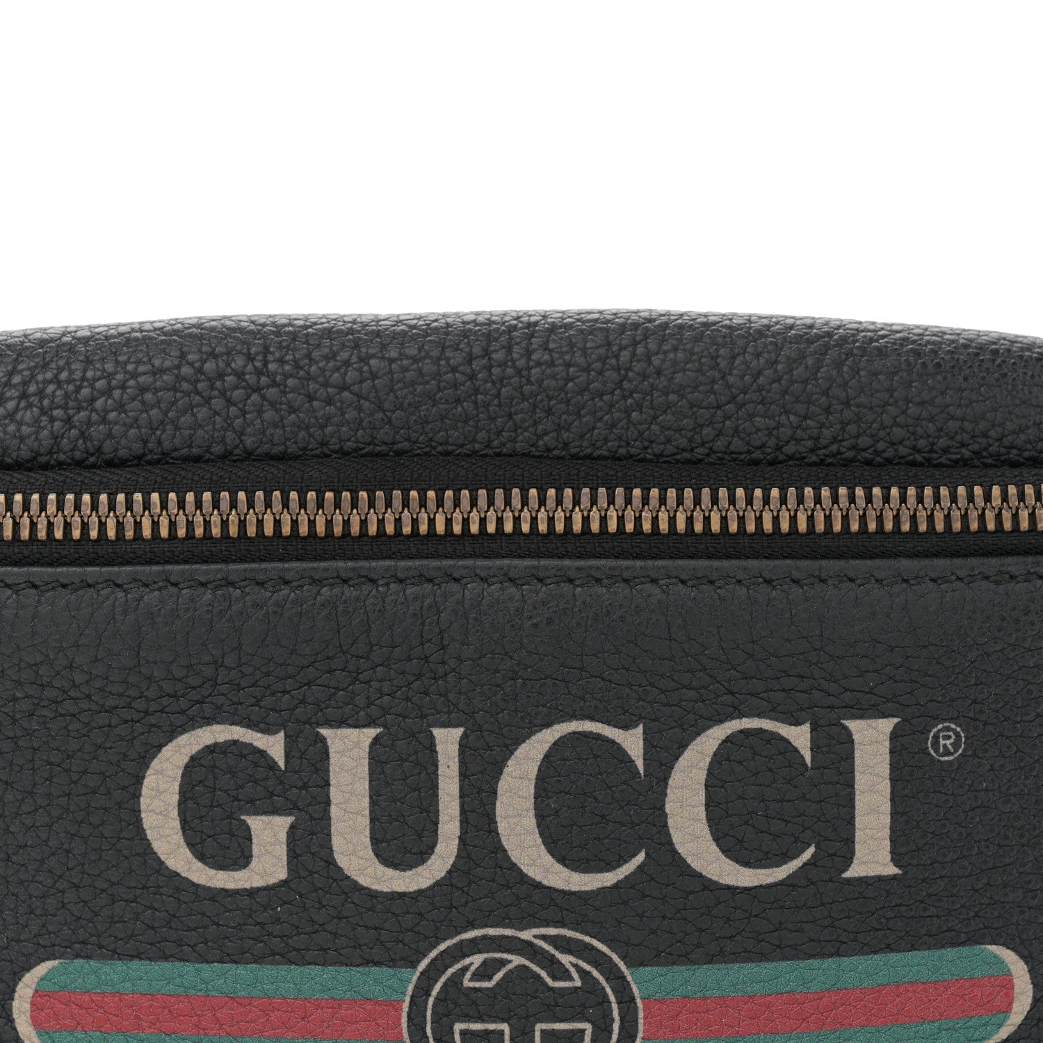 Gucci Grained Calfskin Small Logo Belt Bag Black 8 of 11