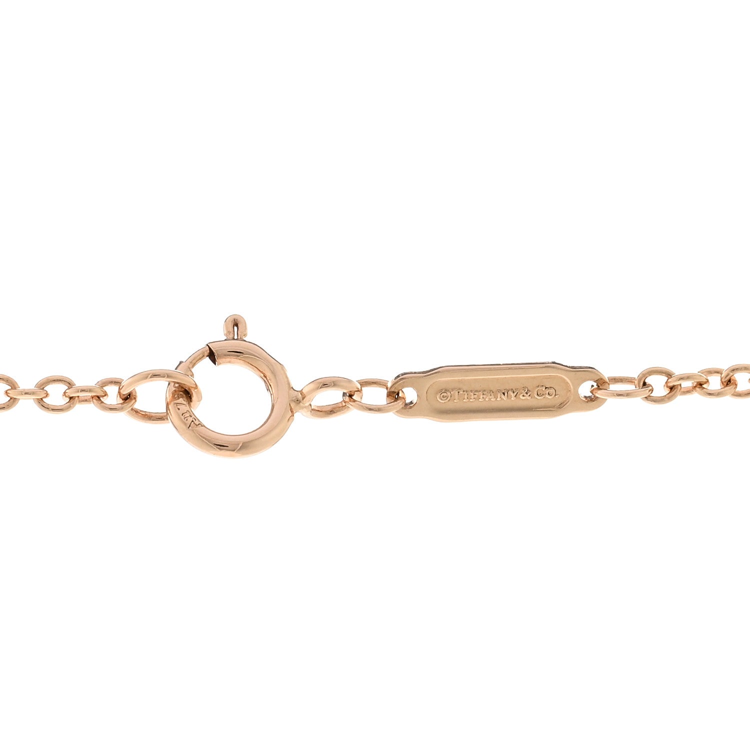 Tiffany 18K Rose Gold Knot Necklace 4 of 5