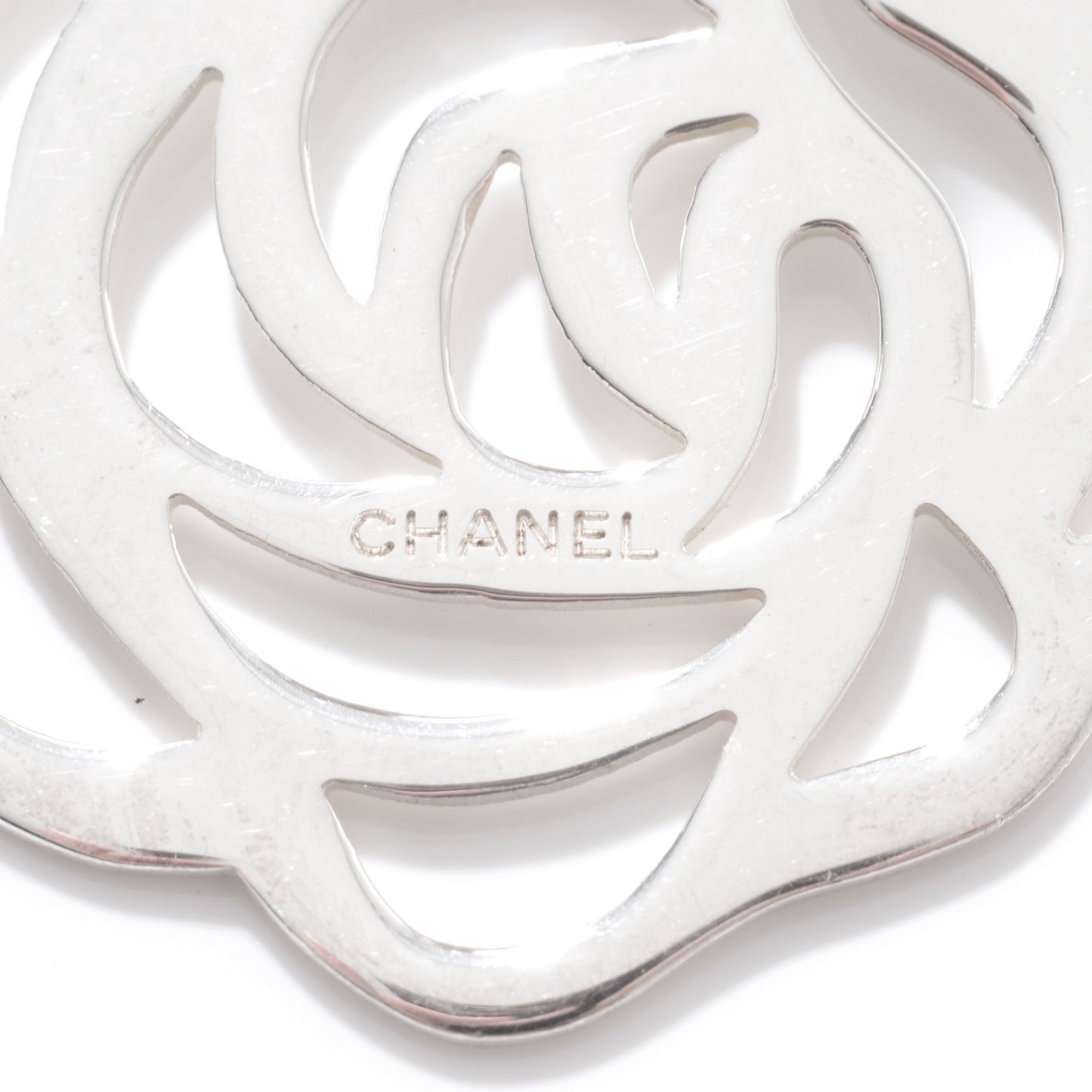 Sterling Silver Camellia Clip On Earrings