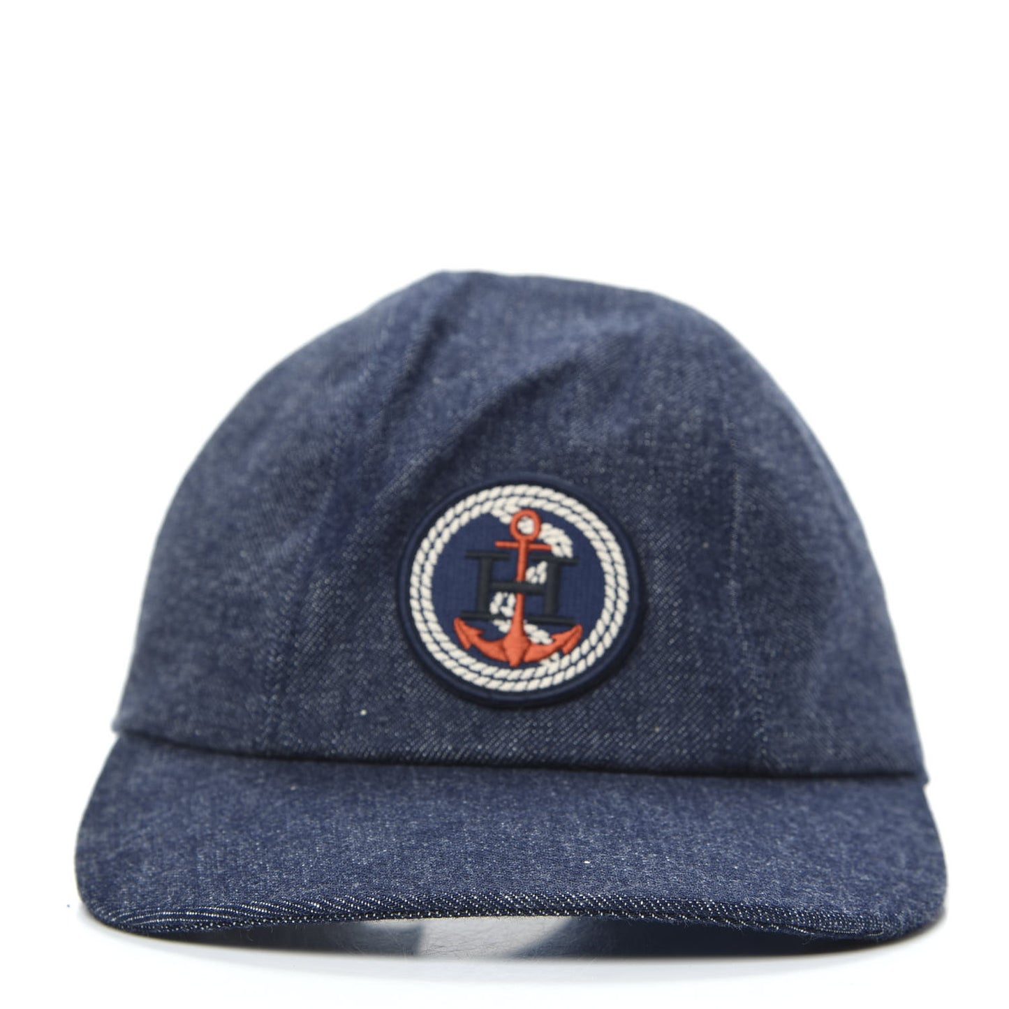 Denim Cotton Anchor Hat 58 Blue