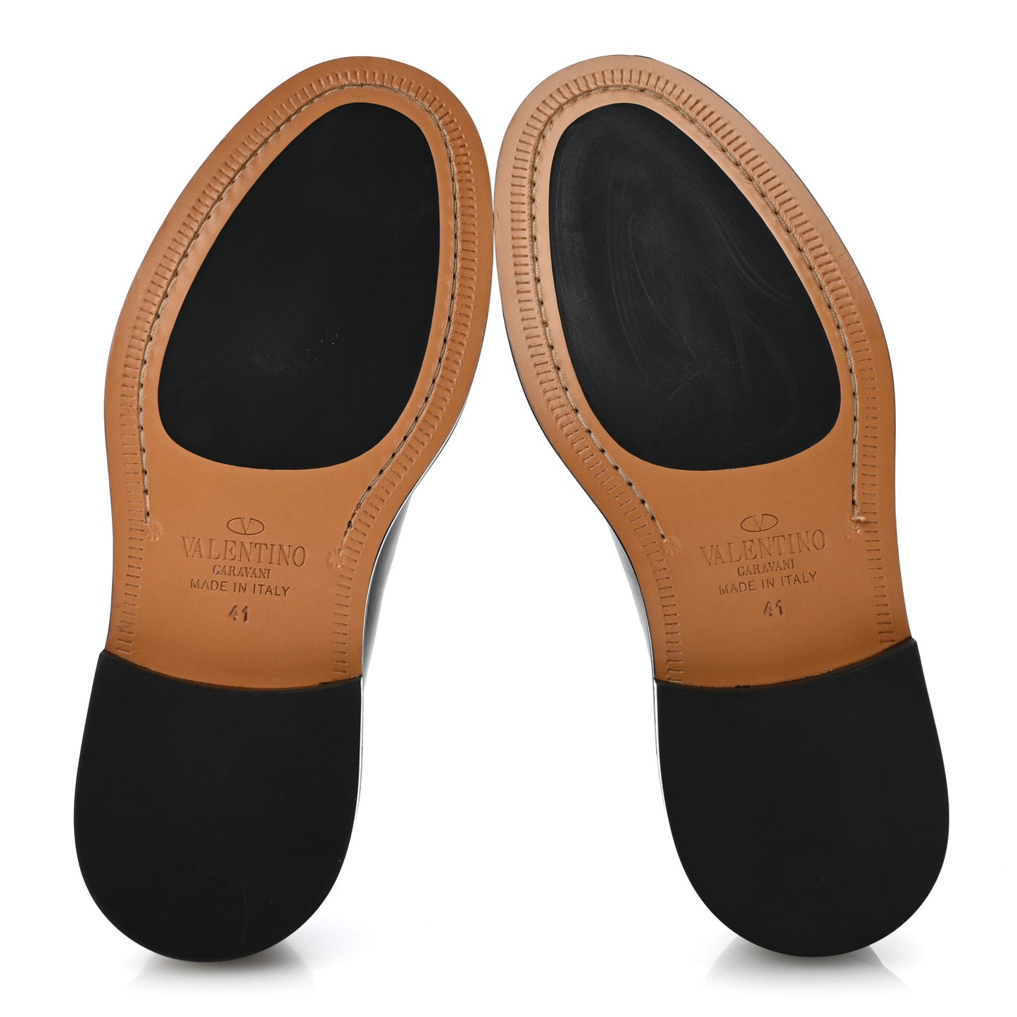 Calfskin Mens Derby Loafers 41 Black