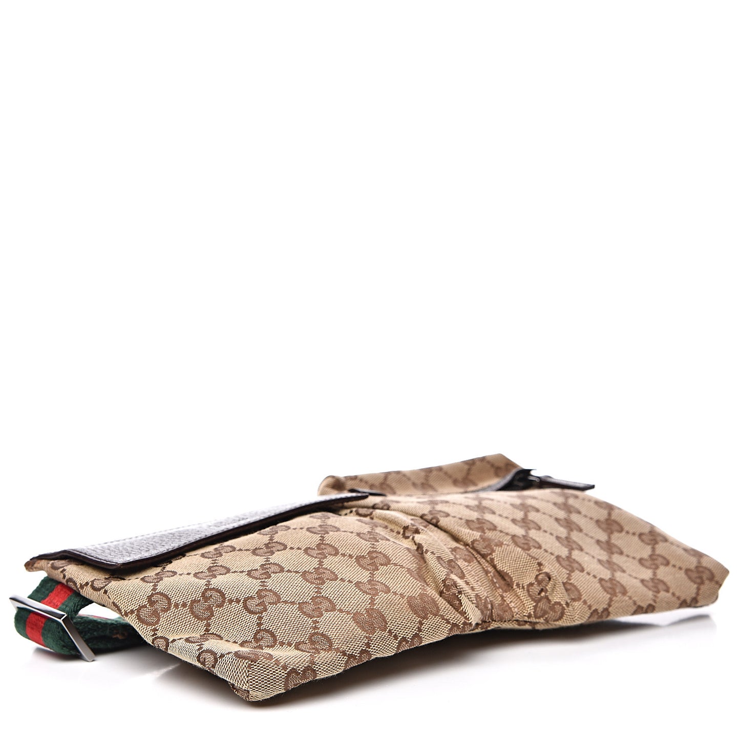 Monogram Web Belt Bag Dark Brown