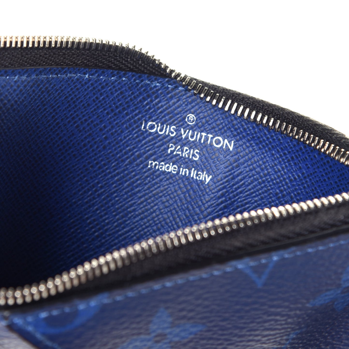 Monogram Taiga Coin Card Holder Cobalt