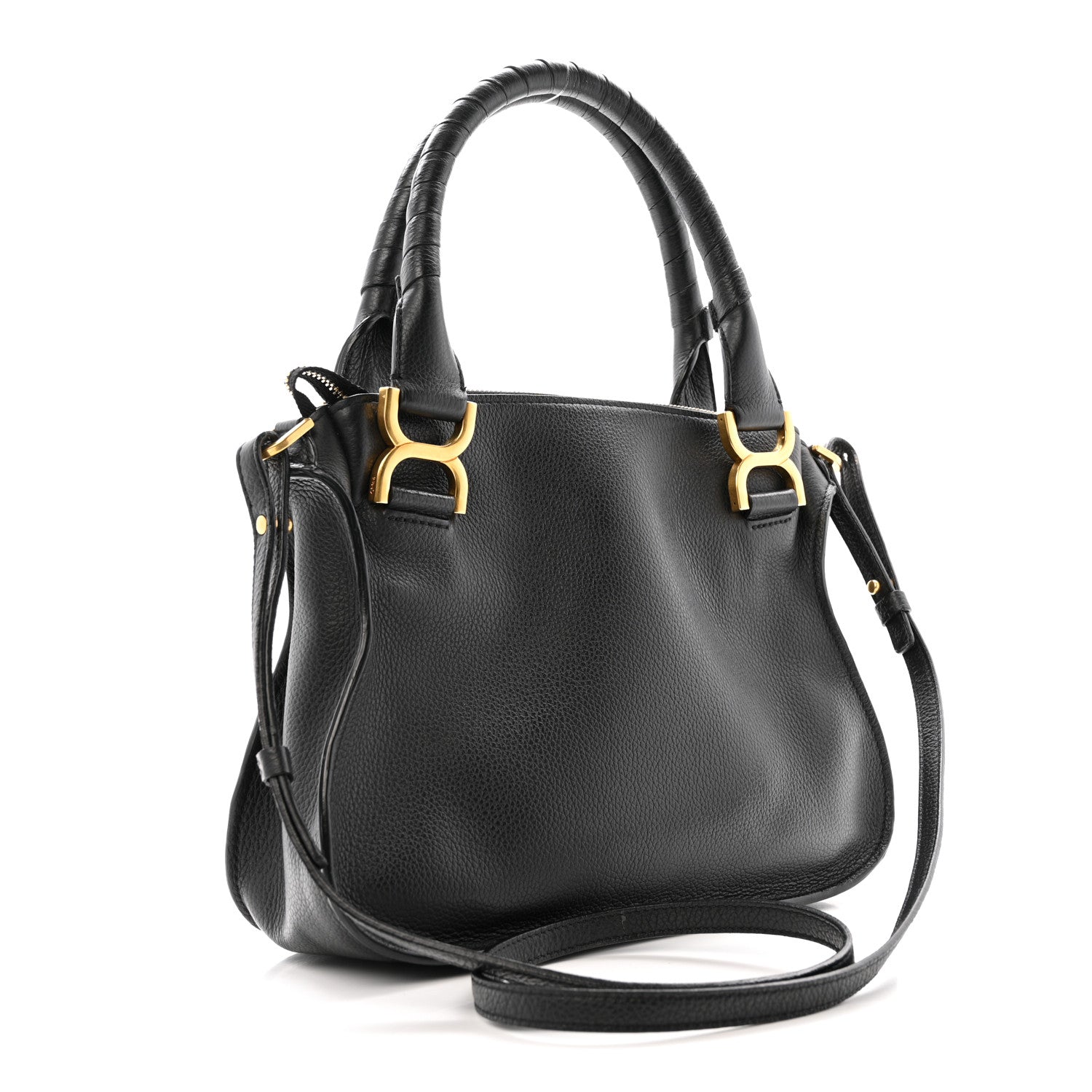 Chloe Calfskin Small Marcie Satchel Black 3 of 13