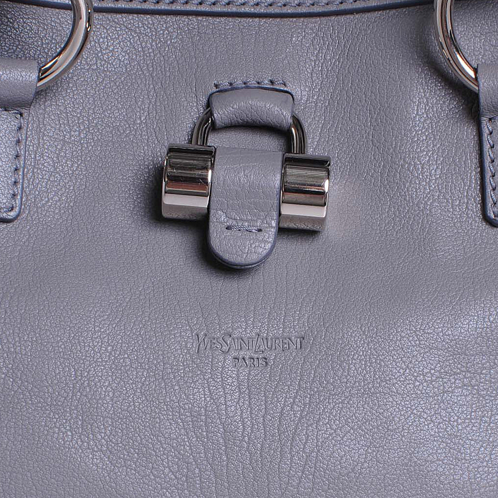 Leather Oversized Muse Grey